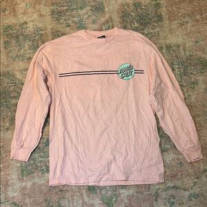 Santa Cruz Skateboards Pink Long Sleeve Tee